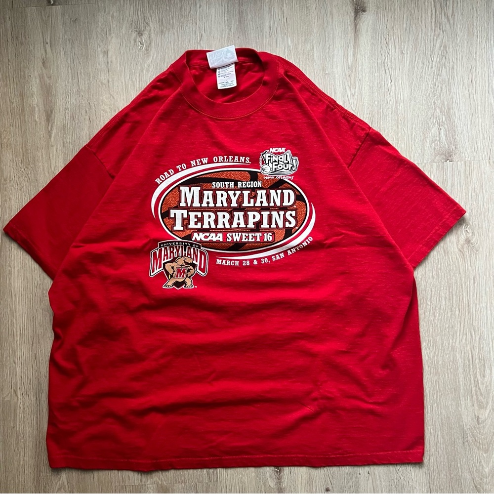 Vintage 2003 Maryland Terrapins NCAA Final Four Basketball T-Shirt Men’s 2XL